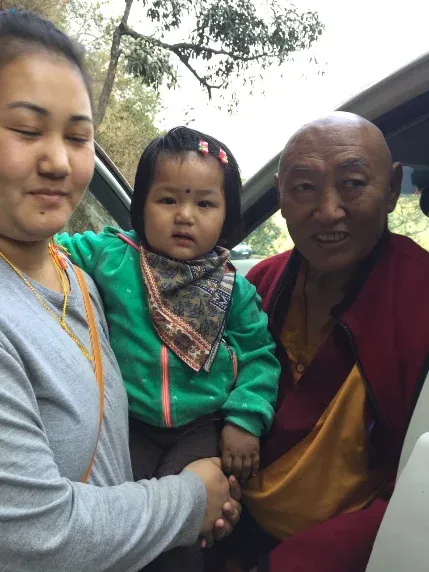 A Tibetan mother and her child
